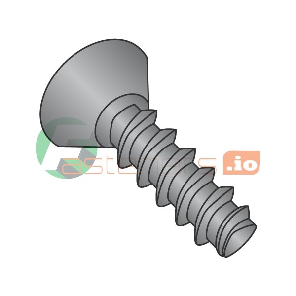 Newport Fasteners Thread Forming Screw, #10 x 3/8 in, Black Oxide Steel Flat Head Phillips Drive, 10000 PK 670011 - main